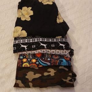 Set of 5 womens leggings